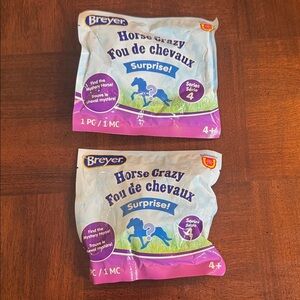 Breyer Horses 4th Series Stablemates Horse Crazy Surprise 2 Blind Bags Figures